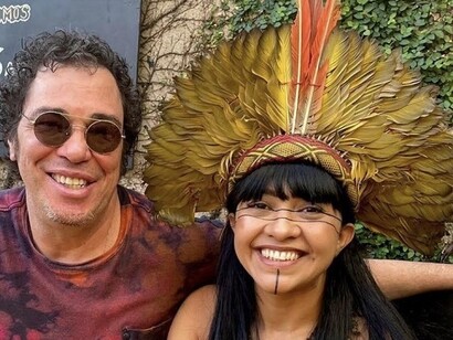 Walter Casagrande Jr. e Célia Xakriabá