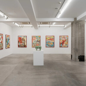 Nobuaki Takekawa, Cat's Ashio Copper mine - Light and darkness, exhibition view. Courtesy of Ota Fine Arts