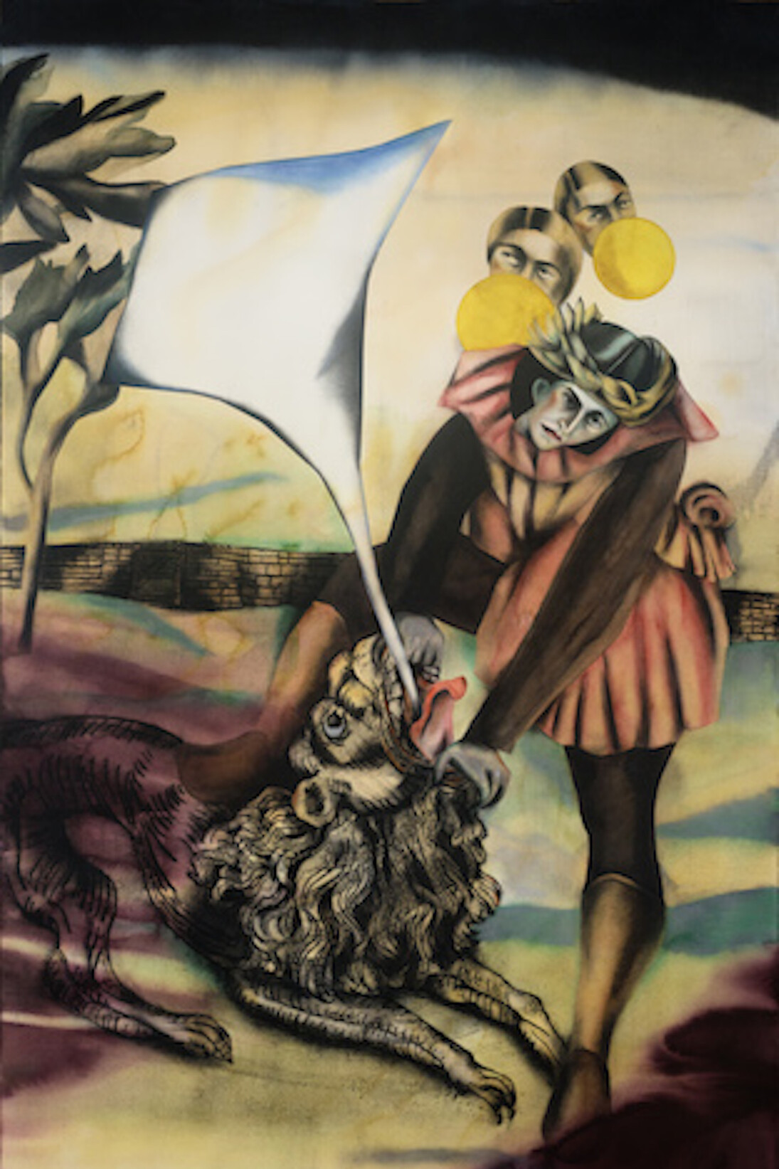 Anju Dodiya, Exhibition view. Courtesy of Galerie Daniel Templon