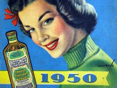 Capa do Almanaque Biotônico Fontoura. Apesar da origem lendária, o al‐manaj tem existência sublinhada entre os povos antigos. No Brasil, com a chegada da família real por volta de 1808, com a introdução da imprensa régia, os almanaques começaram a circular, com informes sobre viagens, administração e vida nas cidades. Voltado para o cotidiano da pessoa comum, os almanaques foram responsáveis por transformar o imaginário nas culturas populares