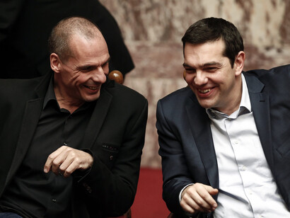 Janis Varoufakis and Alexis Tsipras