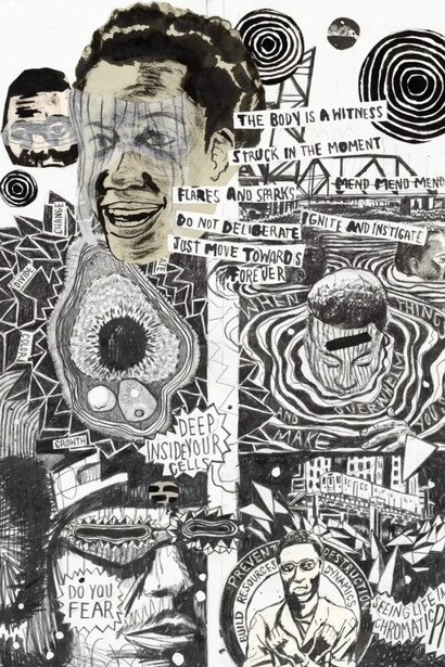 Damon Locks, 2025. Courtesy of Goldfinch Gallery