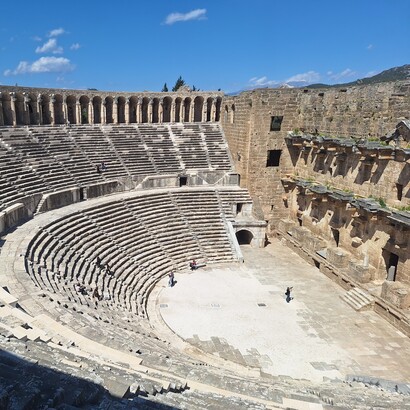 Teatro romano di Aspendo, Turchia. Foto di Valeria Caldelli
