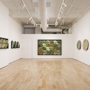 Marit Tingleff, Into the green, exhibition view. Courtesy of HB381 Gallery