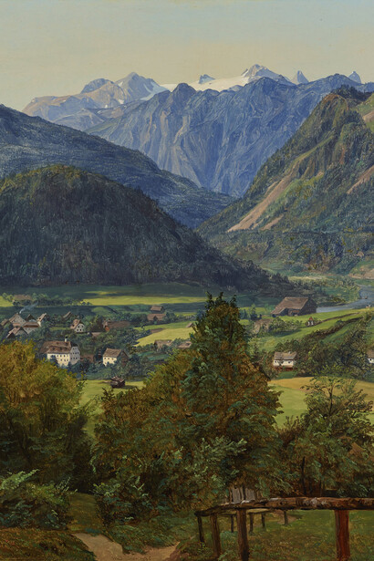 Ferdinand Georg Waldmüller, View of the Dachstein from the 'Sophien-Doppelblick' near Ischl (detail), 1835. Courtesy of the National Gallery