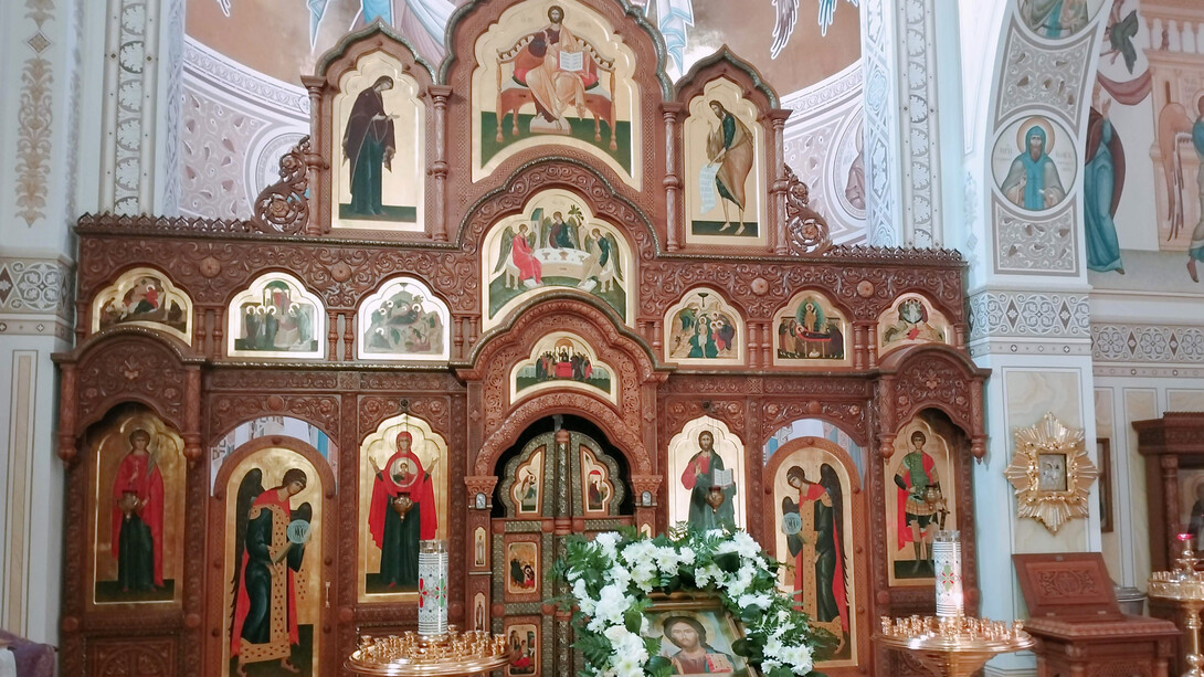 Iconostasio de la Iglesia Ortodoxa Rusa de la Anunciación, Barcelona, España