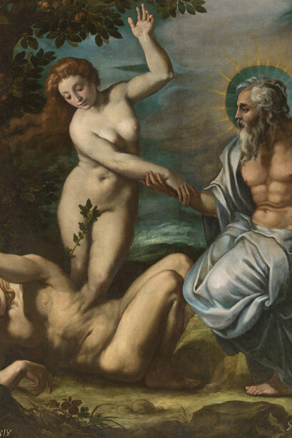 Pietro Facchetti, Formación de la mujer (creación de Eva), después de 1554. Cortesía del Museo Nacional del Prado