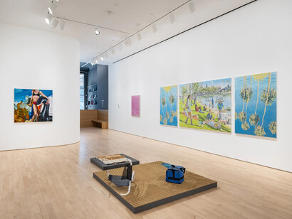 Various artists, Immensity of blue, exhibition view. Courtesy of Jane Lombard Gallery 