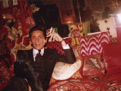 Valentino at Diana Vreeland's Home, New York, 1981