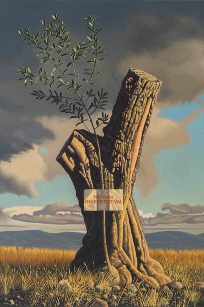 David Ligare, Novum incrementum (new growth), 1995–2004. Courtesy of Hirschl and Adler Gallery