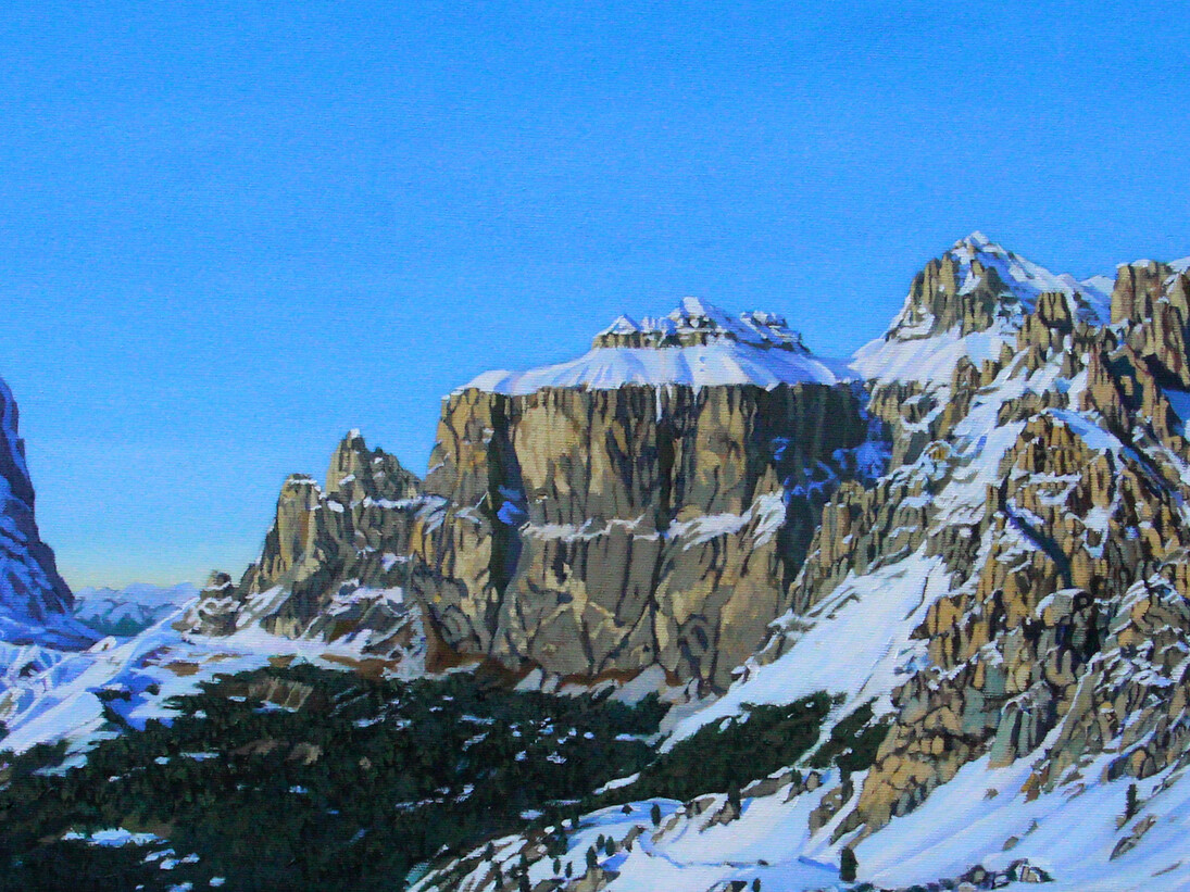 Temple-Green Valley, oil on linen, 16x45.