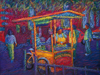 Tony Ortega, Lágrimas de luz (detail). Courtesy of William Havu Gallery