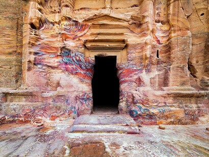 Aurelien Villette, Sextius Florentinus' Tomb Petra, Jordan 2019. Courtesy of Galleria Forni 