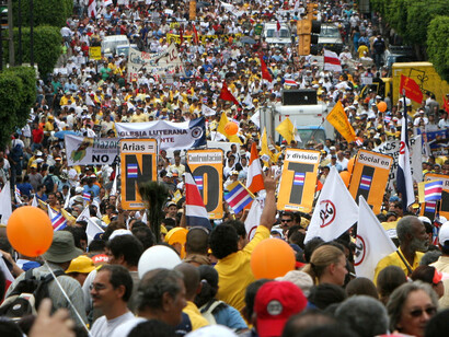 CAFTA protest
