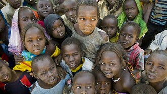 Refugee children from Darfur
