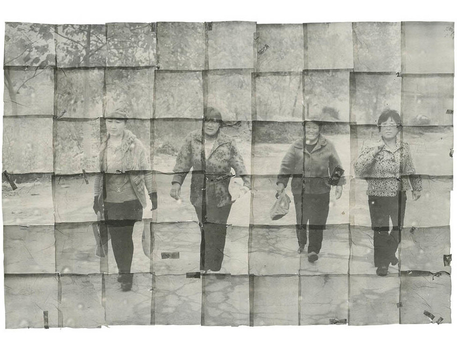Zhang Xiao,
Mother and Neighbours,
2015,
Instant film on paper,
54 x 80 cm