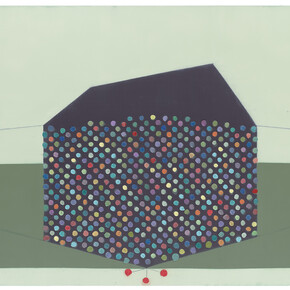 Suzanne Caporael, 700 (The pastoral exultation of Richard Prince), 2014, Oil on linen, 48 x 66 inches, 121.9 x 167.6 cm