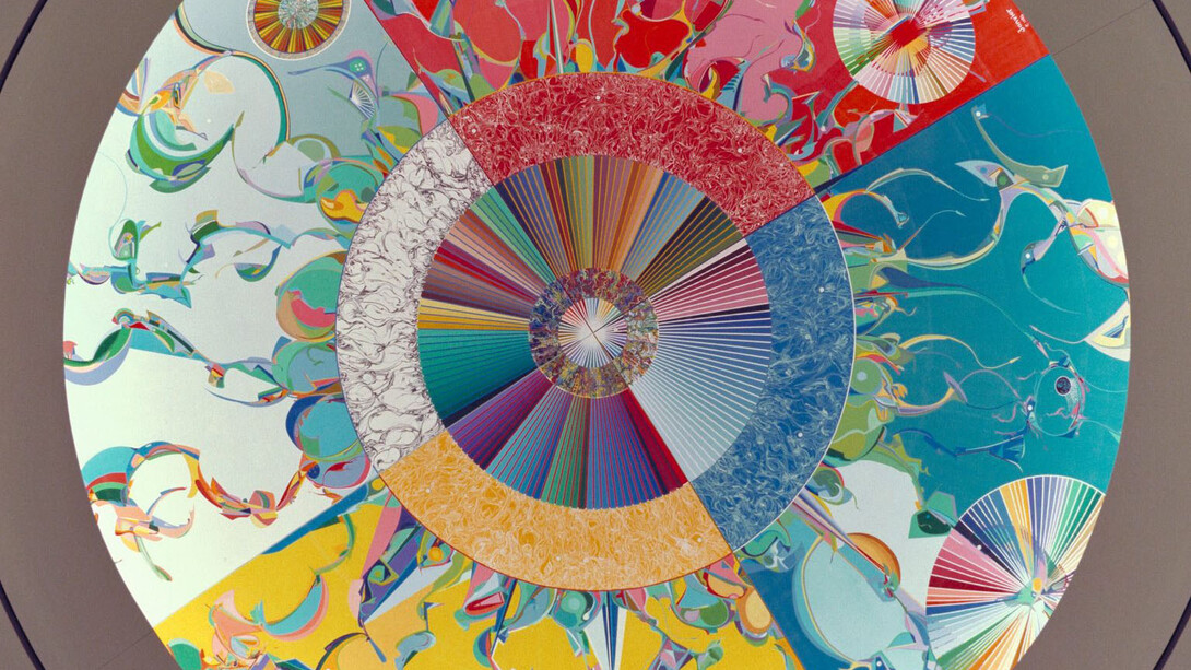 Alex Janvier, Étoile du matin. Gambeh then, vue d'exposition. Avec l'aimable autorisation du Canadian Museum of History