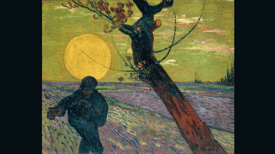 Vincent Van Gogh, Le semeur, soleil couchant, 1888, huile sur toile, 73 x 92 cm. Fondation Collection E.G. Bührle, Zurich  photo SIK-ISEA, Zurich (J.-P. Kuhn)