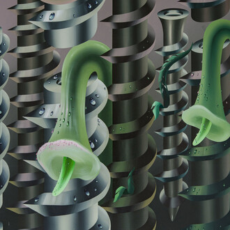 Igor Hosnedl, Heavy press (detail), 2025. Courtesy of Nicodim Gallery