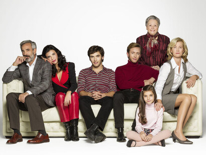 Los Alcántara, posando para las cámaras