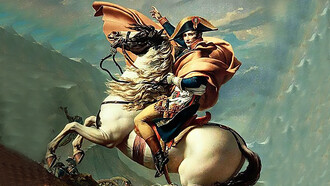 Napoleon Crossing the Alps by Jacques-Louis David