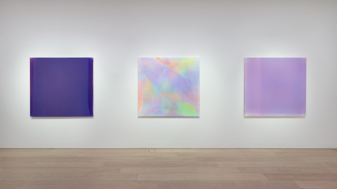 Helen Pashgian and Kim Taek Sang, Reflections and refractions, installation view. Courtesy of the Lehmann Maupin Gallery