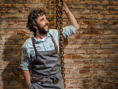 Restaurante Dstage. El chef Diego Guerrero