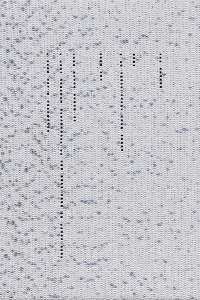 Green Book, Excerpt from movie script 2019
cotton yarn, fabric on wooden panel 62 x 44 cm. Courtesy of the artist and Gallery Baton