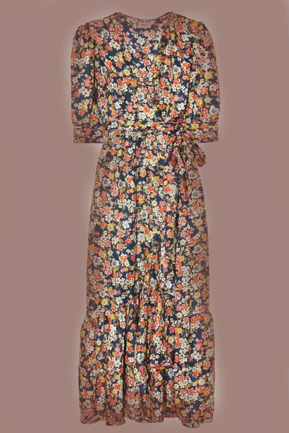 Abito mod Elly fantasia Liberty Blu, Hilarité