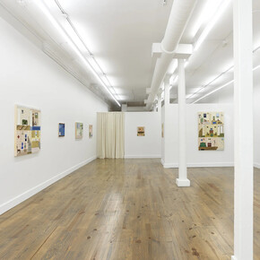 Anne Buckwalter, I will clean the closet, I will climb the stairs, exhibition view. Courtesy of Rebecca Camacho Presents