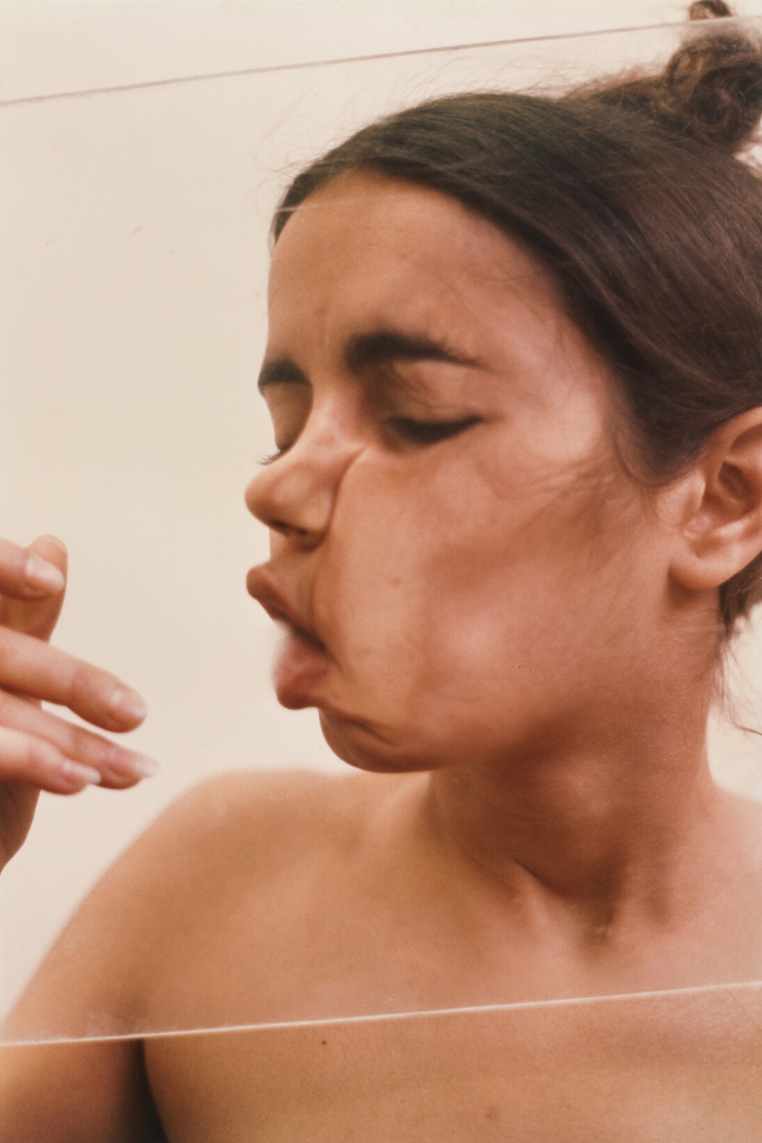 Ana Mendieta. Untitled (Glass on Body Imprints face). 1972. Chromogenic color prints. Gift of Gwen and Peter Norton. © Estate of Ana Mendieta Collection, Courtesy Galerie LeLong.