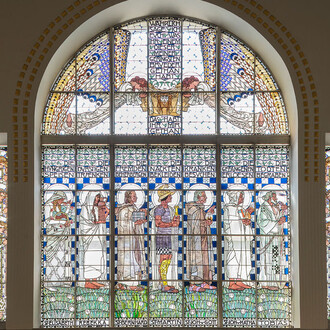 Otto Wagner Kirche am Steinhof, Ausstellungsansicht. Mit freundlicher genehmigung des Musa Museums