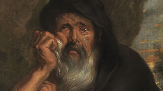 Rubens, Demócrito y Heráclito, 1636 (detalle)