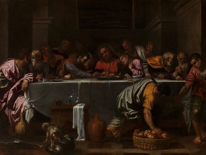 «La Última Cena», Agostino Carracci