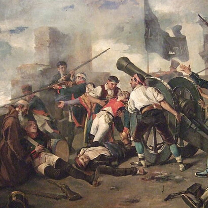 Federico Jiménez Nicanor, Episodio de la Desfensa de Zaragoza frente a los franceses