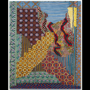 Lauren Luloff, Stairs, Pathways and Sea, 2022-2023, dyed silk © Lauren Luloff. Courtesy of the artist and Yossi Milo, New York 