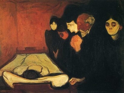 «En el lecho de muerte» (1895), Munch