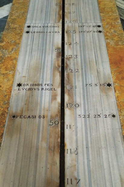 Roma, Basilica di Santa Maria degli Angeli, Meridiana di Francesco Bianchini, commissionata nel 1705 da papa Clemente XI, ph. Silvia Massotti