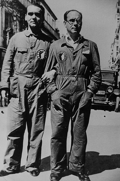 Federico García Lorca y Eduardo Ugarte, creadores de la Barraca