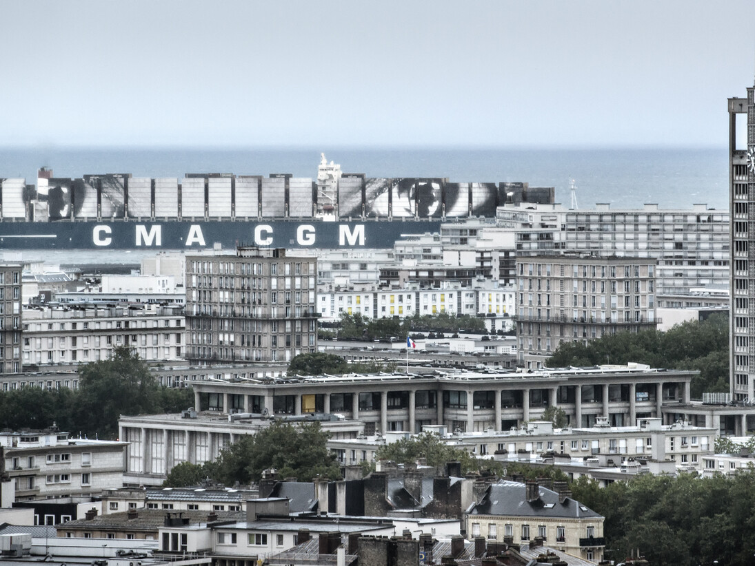 JR installation in Le Havre, 2014.