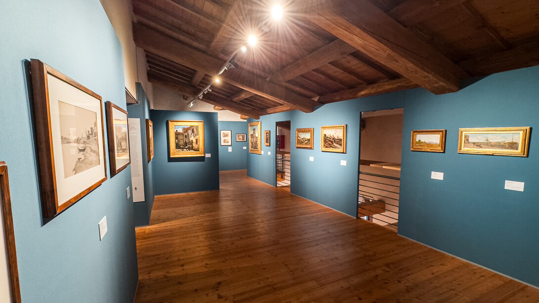 Stanislao Pointeau, a Tuscan Macchiaiolo of French descent, exhibition view. Courtesy of Gallerie degli Uffizi