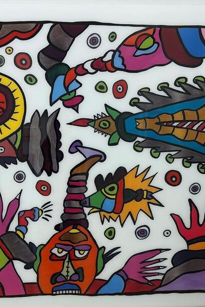 Thanasis Lalas, Ο ουρανός κατέβηκε να παίξει (detail). Courtesy of Alma Contemporary Art Gallery