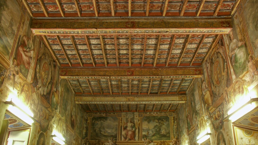 Italia, Frascati, Villa Sora, veduta parziale del Salone delle Muse, ph. Angelo Larocca