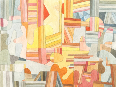 Hiroshima nights, watercolour, 16 × 12 cm, Mark Weighton, 2025