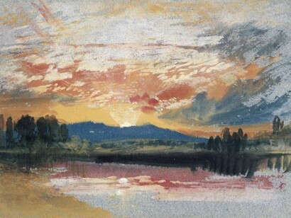 Joseph Mallord William Turner (1775-1851), Sunset over Petworth Park, Sussex, c.1828, Photo © National Gallery of Ireland