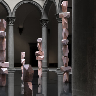 Superflex, There are other fish in the sea, exhibition view. Courtesy of Palazzo Strozzi. Photo by Ela Bialkowska, Okno Studio