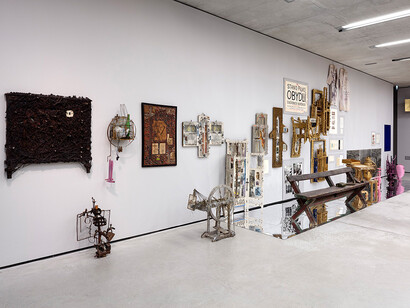 Stano Filko, 12 chakras of becoming, exhibition view. Courtesy of Museum der Moderne