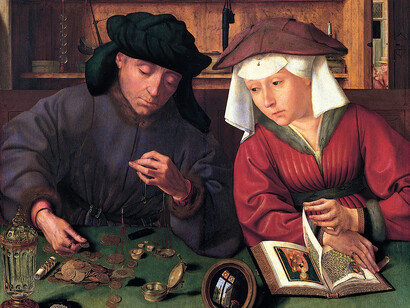 «El cambista y su mujer» (1514), Quentin Matsys
