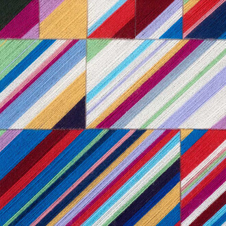 Kirstie Macleod, Lacuna, 2015, needlepoint with Fine wool on aluminium mesh, 68 x 88 cm